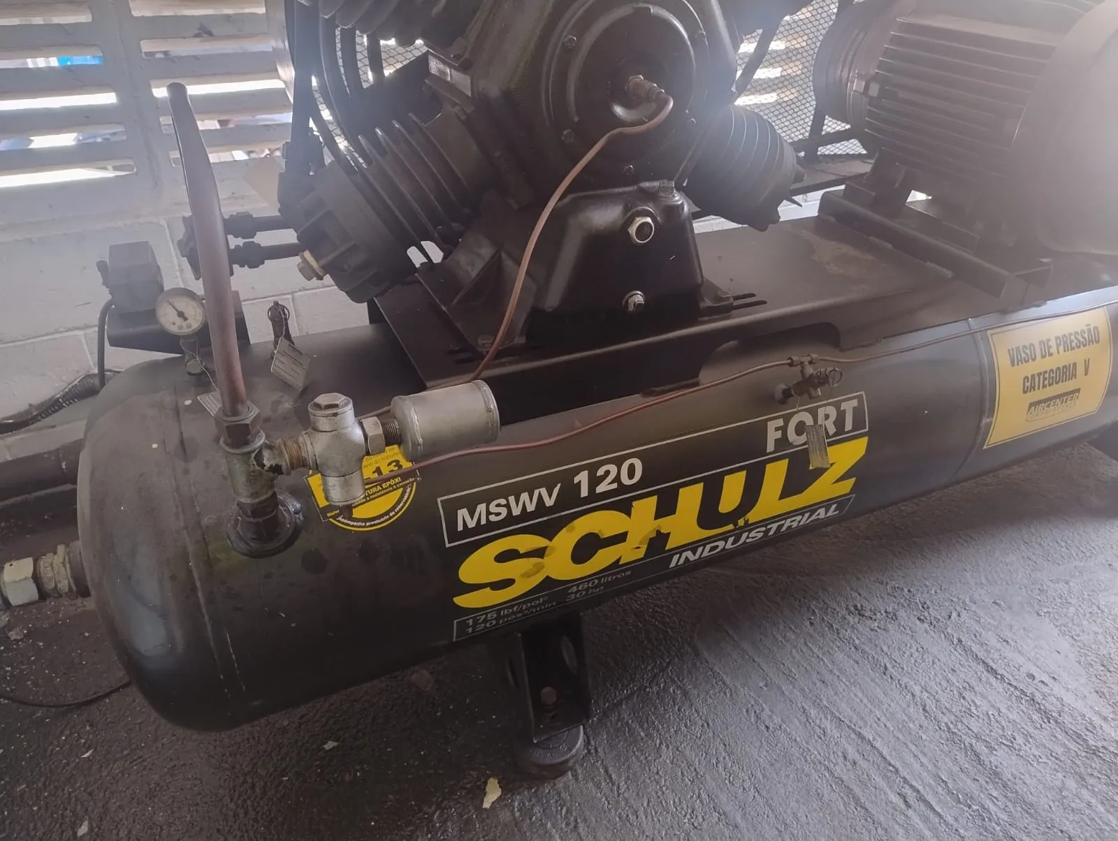 Inspeção de válvulas de segurança em vaso de pressão